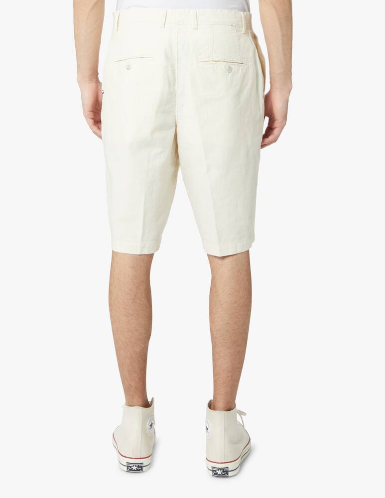 rinascente BOSS Bermuda lino tinto filo - bianco