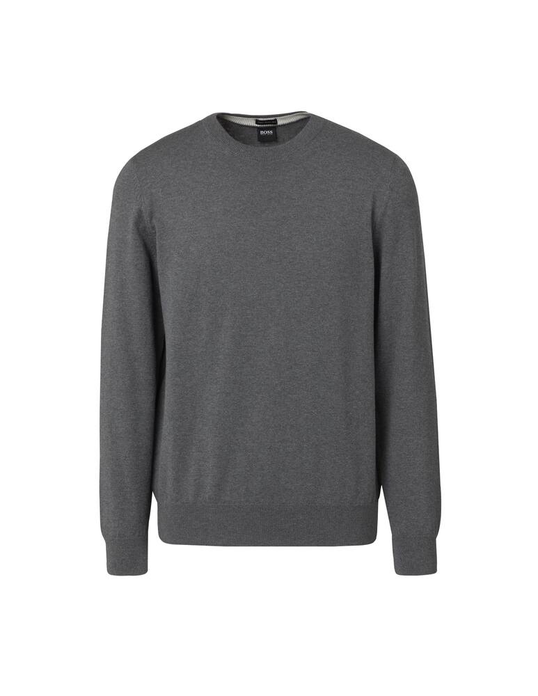 rinascente BOSS Maglia girocollo basic in cotone - grigio