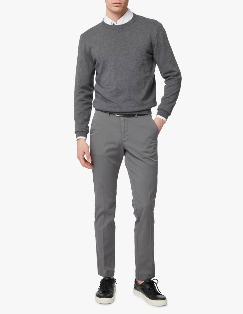 rinascente BOSS Maglia girocollo basic in cotone - grigio