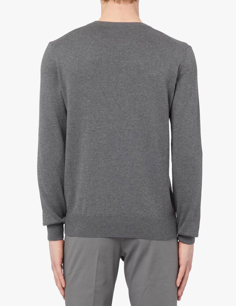 rinascente BOSS Maglia girocollo basic in cotone - grigio
