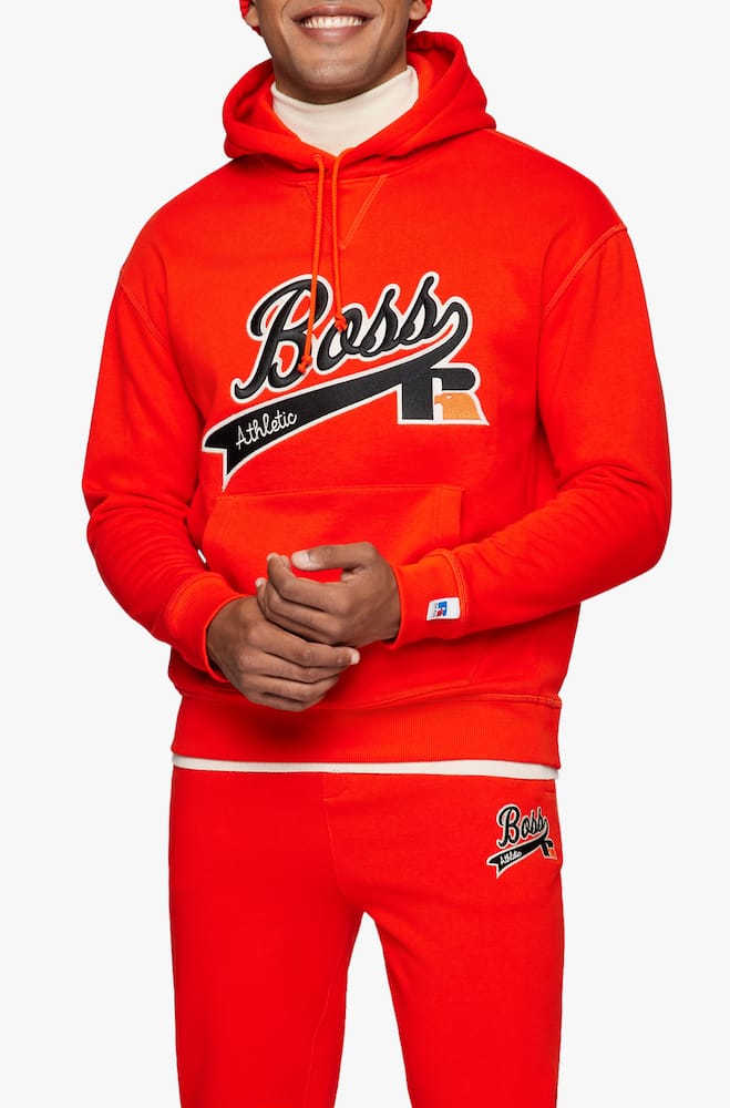 rinascente BOSS Safa russell athletic hoodie - orange