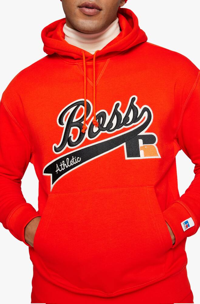 rinascente BOSS Safa russell athletic hoodie - orange