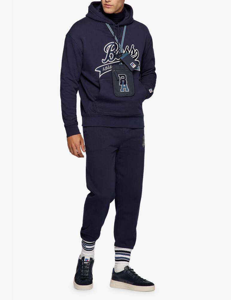 rinascente BOSS Safa russell athletic hoodie - blue