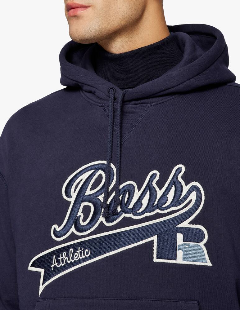 rinascente BOSS Safa russell athletic hoodie - blue