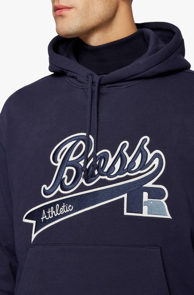 rinascente BOSS Safa russell athletic hoodie - blue