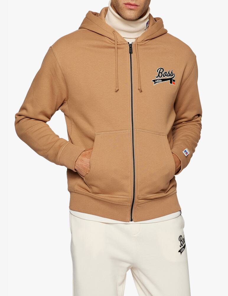 rinascente BOSS Felpa con cappuccio e zip sanyo russell athletic - beige