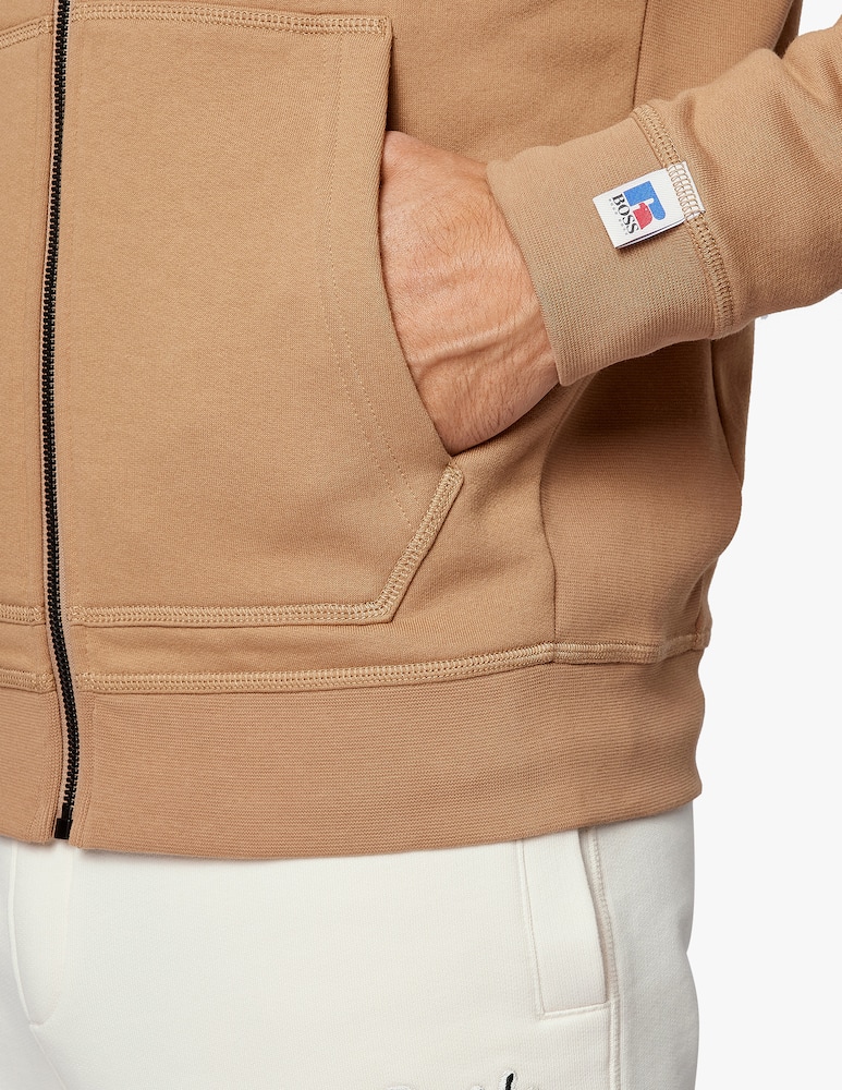 rinascente BOSS Felpa con cappuccio e zip sanyo russell athletic - beige
