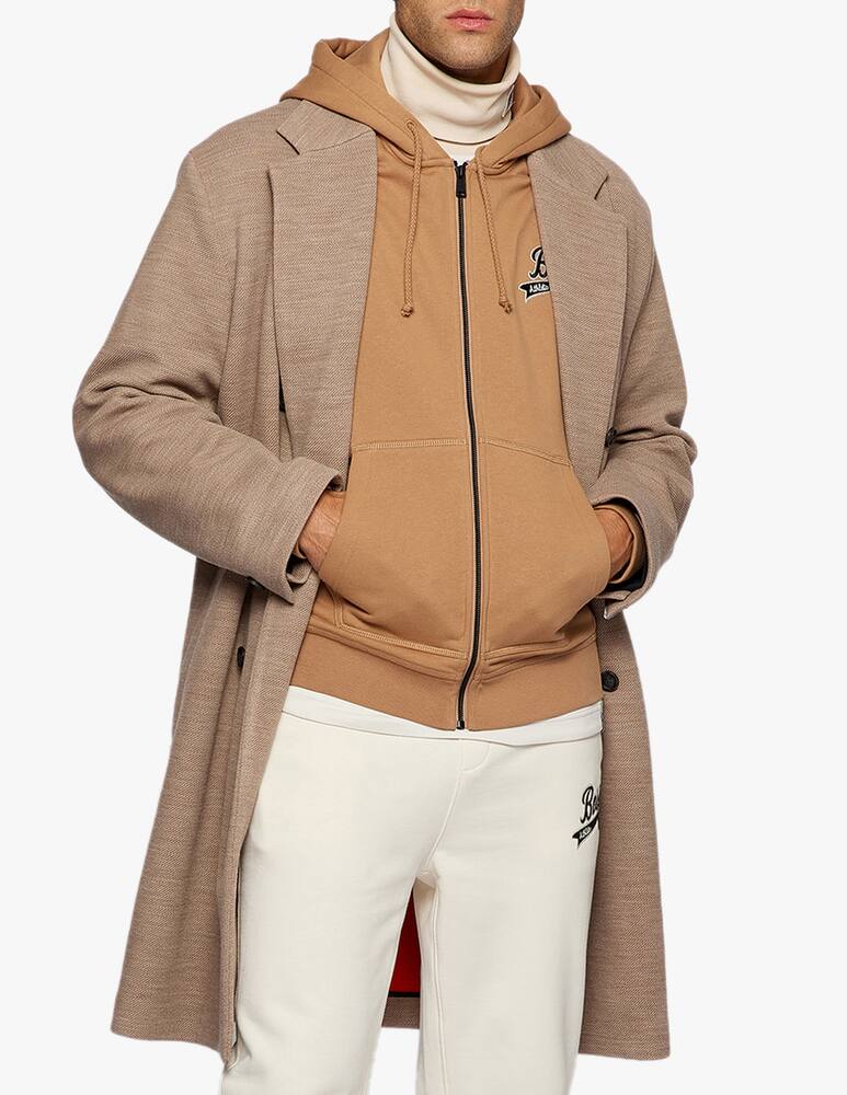 rinascente BOSS Felpa con cappuccio e zip sanyo russell athletic - beige