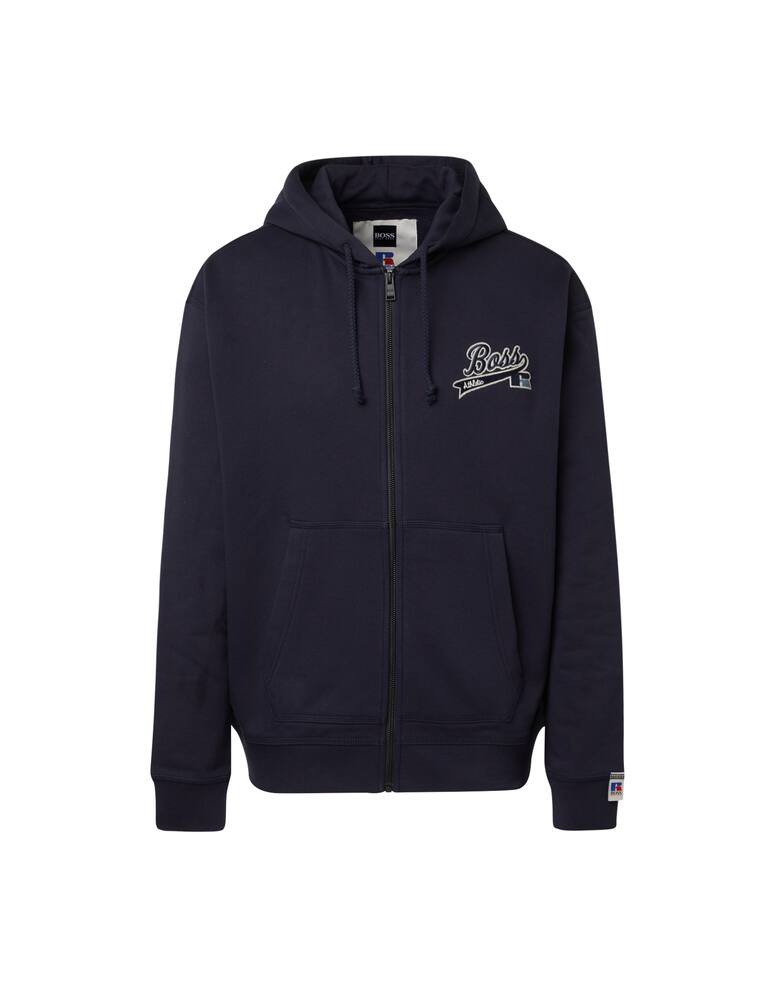 rinascente BOSS Sanyo russel athletic zip hoodie - blue