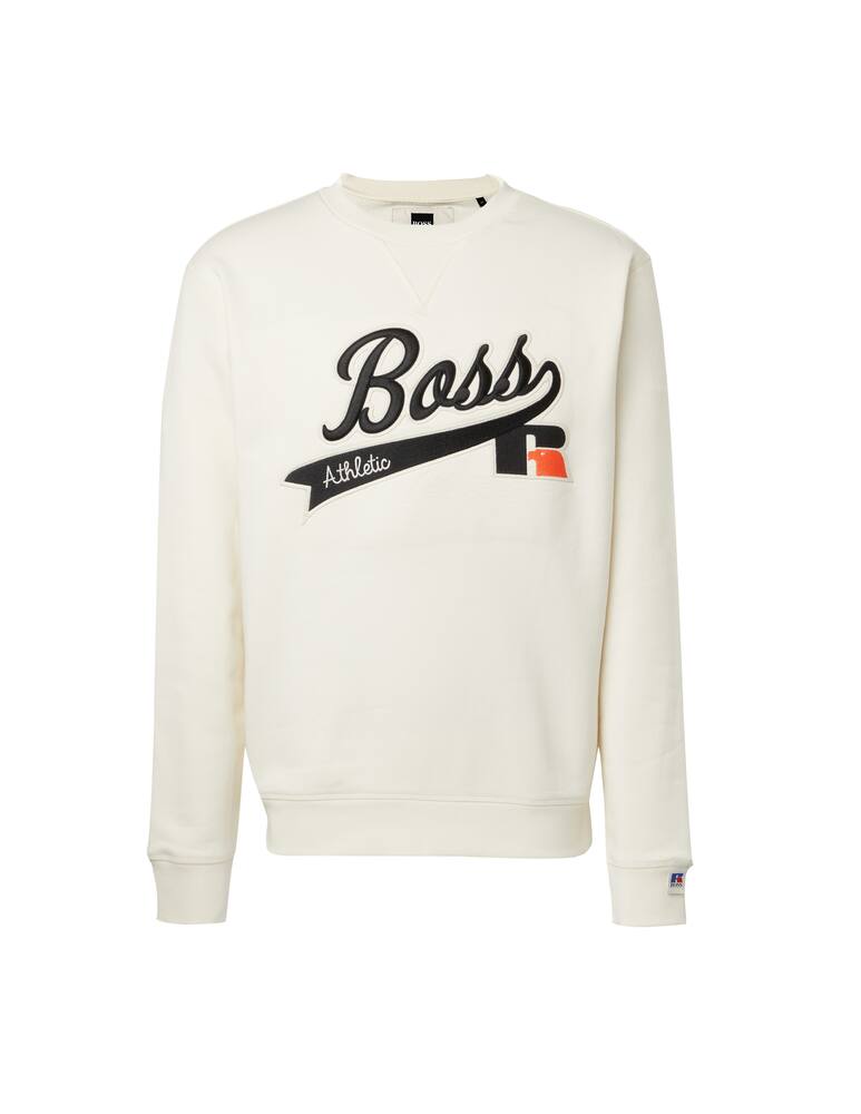 rinascente BOSS Felpa girocollo stedman russell athletic - bianco
