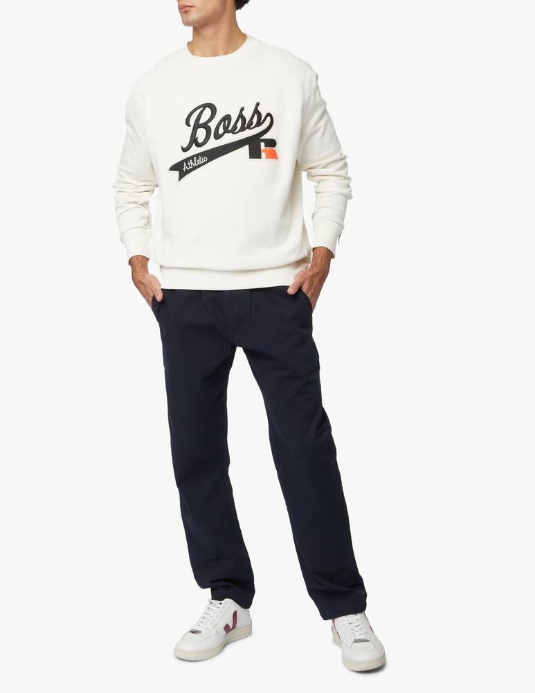rinascente BOSS Felpa girocollo stedman russell athletic - bianco