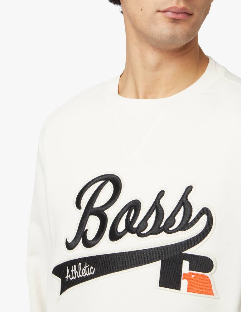 rinascente BOSS Felpa girocollo stedman russell athletic - bianco