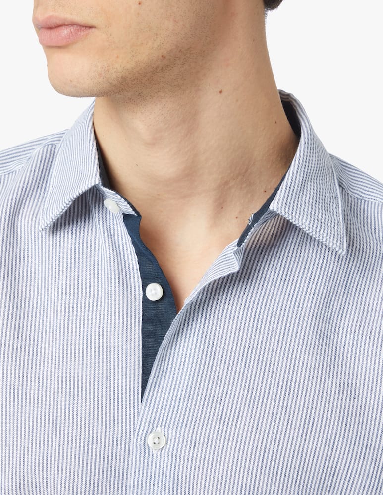 rinascente BOSS Multi stripes cotton linen shirt - multi