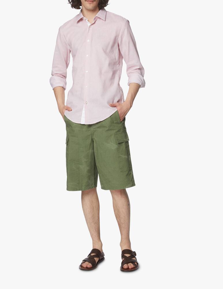 rinascente BOSS Multi stripes cotton linen shirt - multi