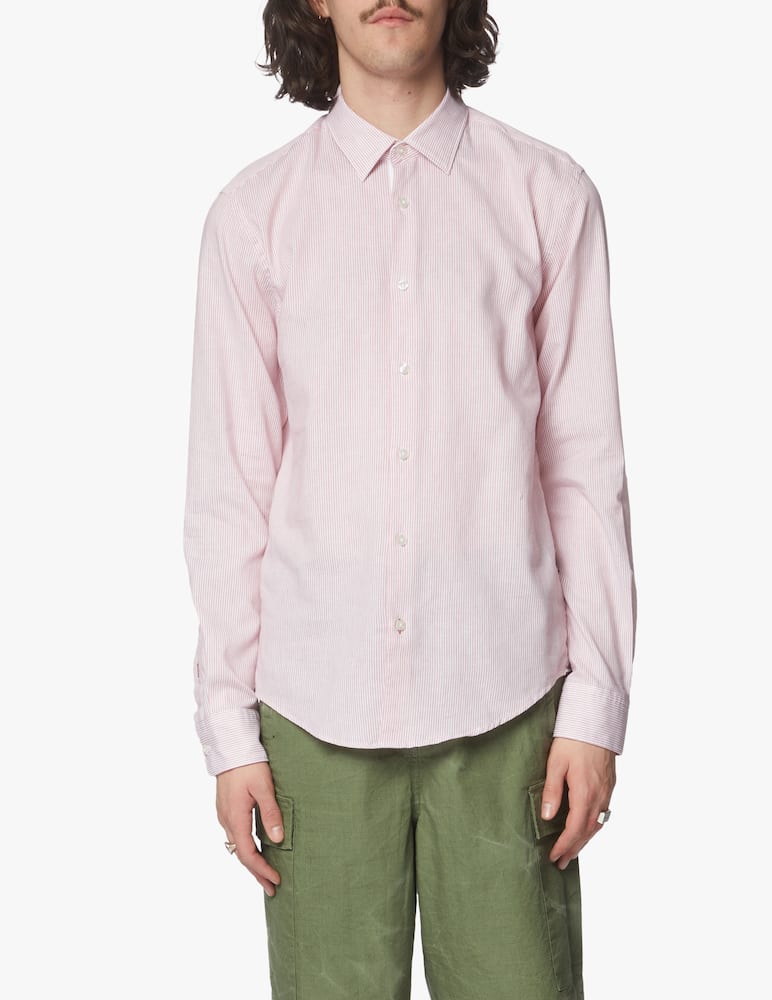 rinascente BOSS Multi stripes cotton linen shirt - multi