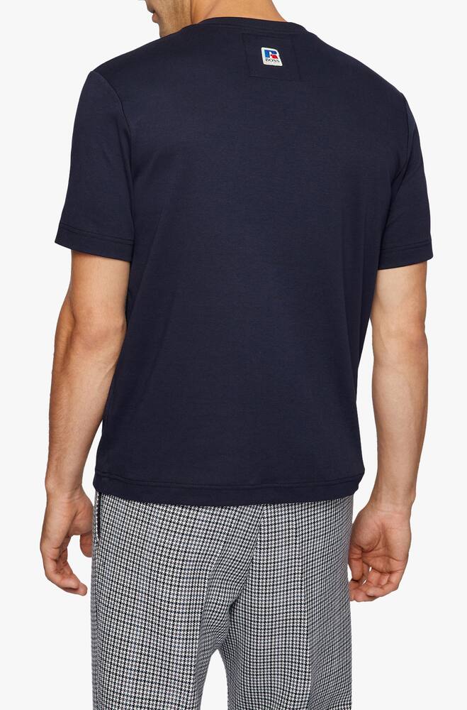 rinascente BOSS Logo russell athletic t-shirt - blue