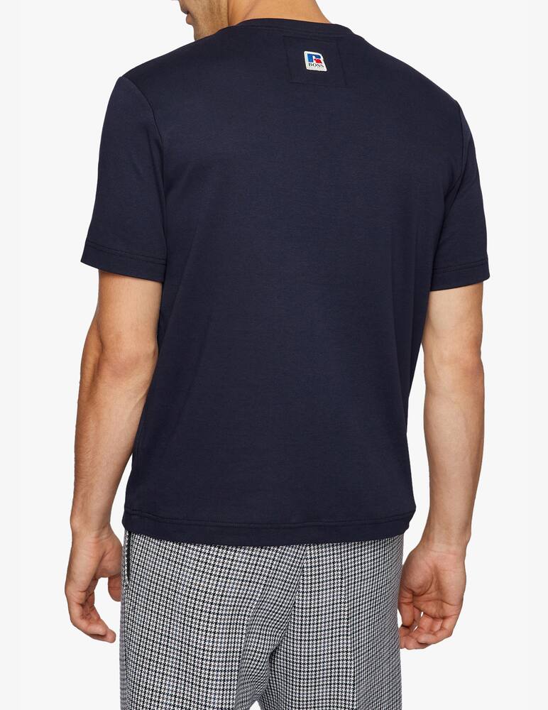 rinascente BOSS Logo russell athletic t-shirt - blue