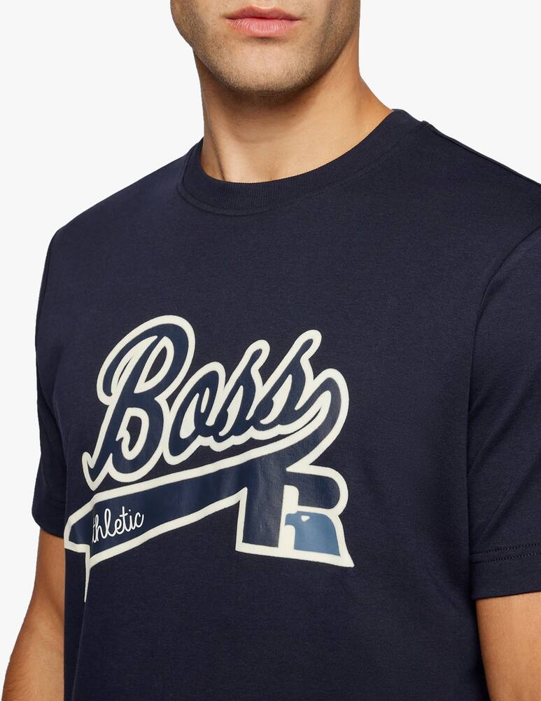 rinascente BOSS Logo russell athletic t-shirt - blue