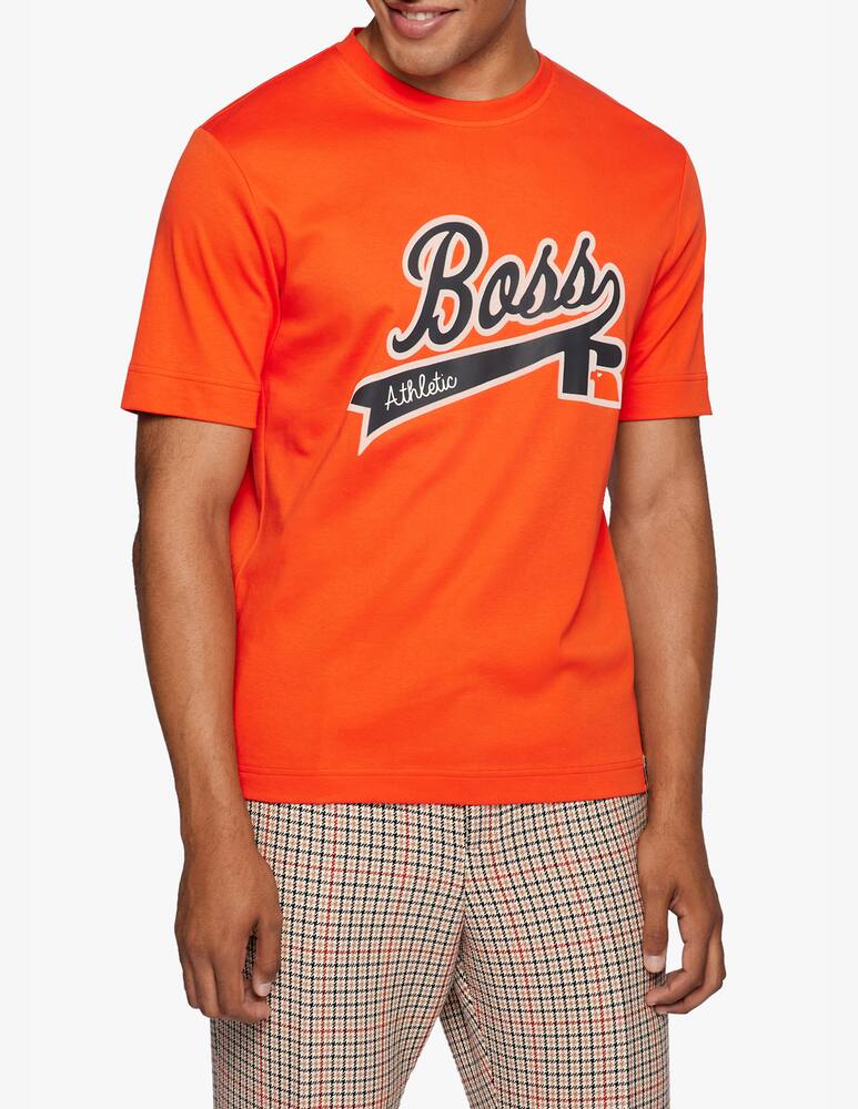 rinascente BOSS Logo russell athletic t-shirt - orange