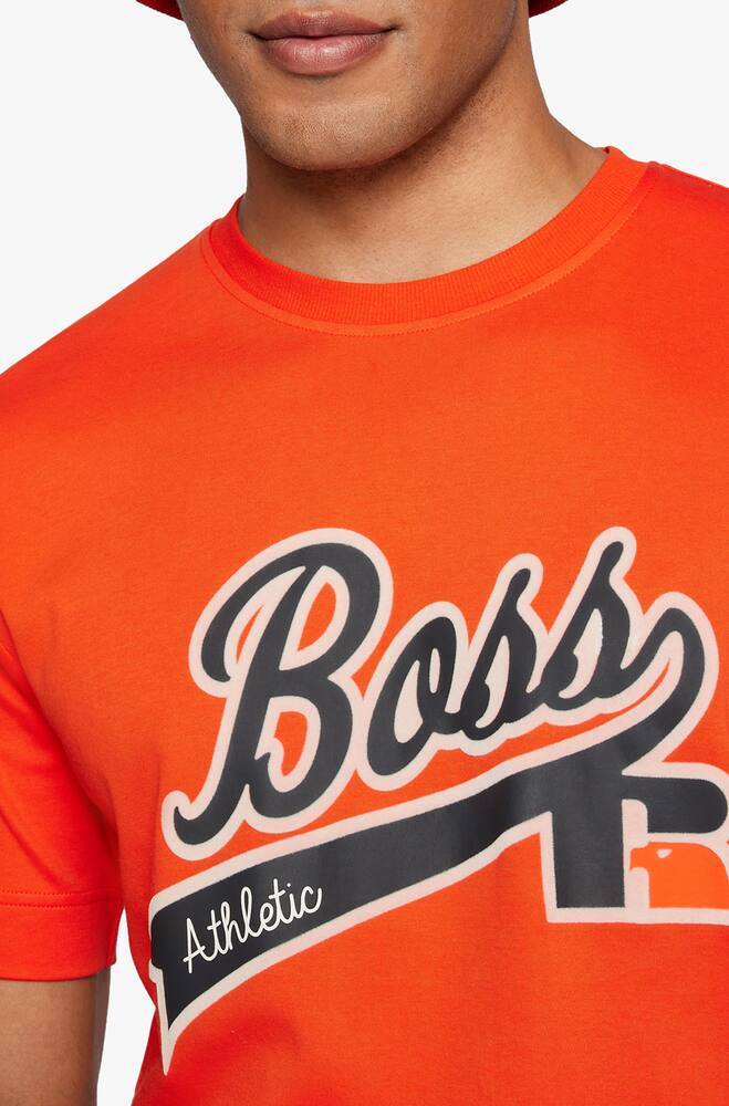 rinascente BOSS Logo russell athletic t-shirt - orange