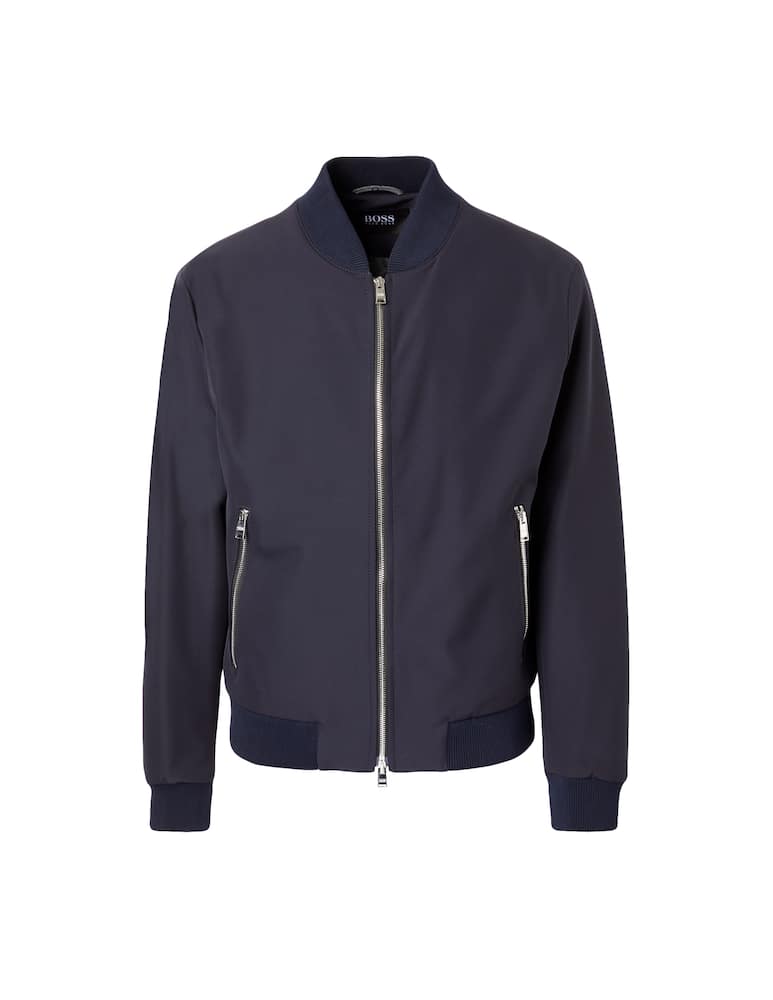 rinascente BOSS Bomber slim fit tessuto stretch - blu