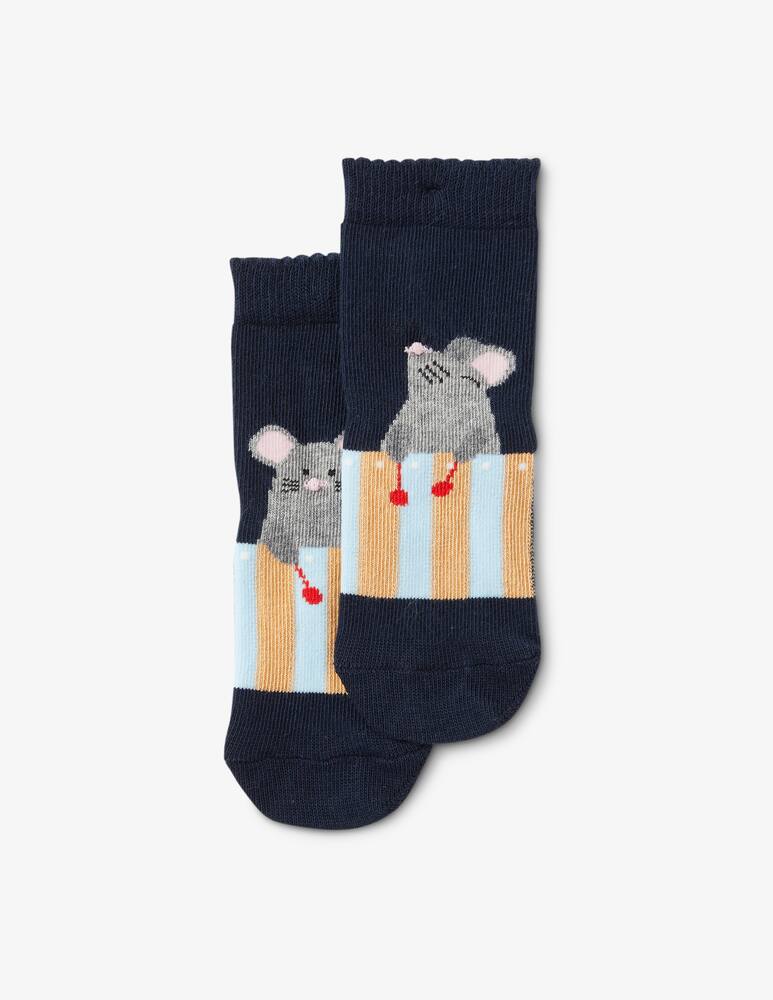 rinascente Falke Music mice cotton socks - Blue