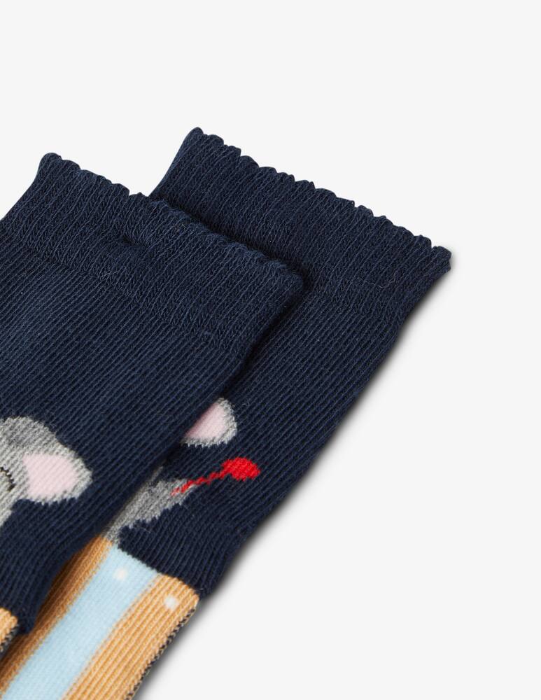 rinascente Falke Music mice cotton socks - Blue