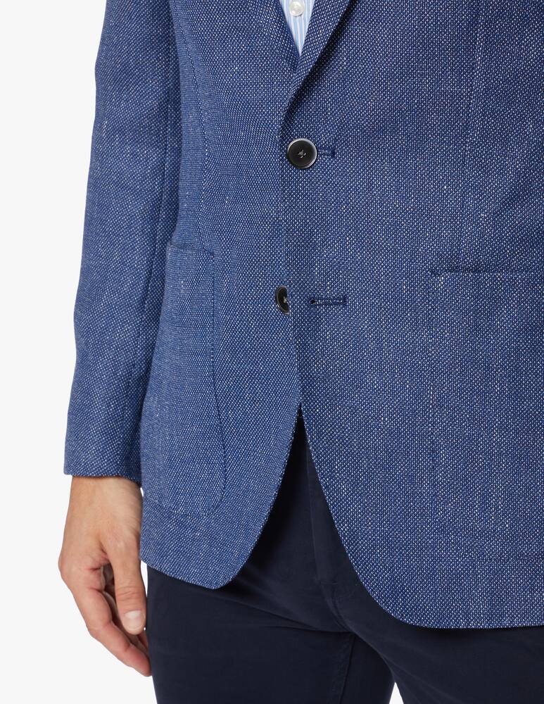 rinascente BOSS Slim fit jacket in micromotif fabric