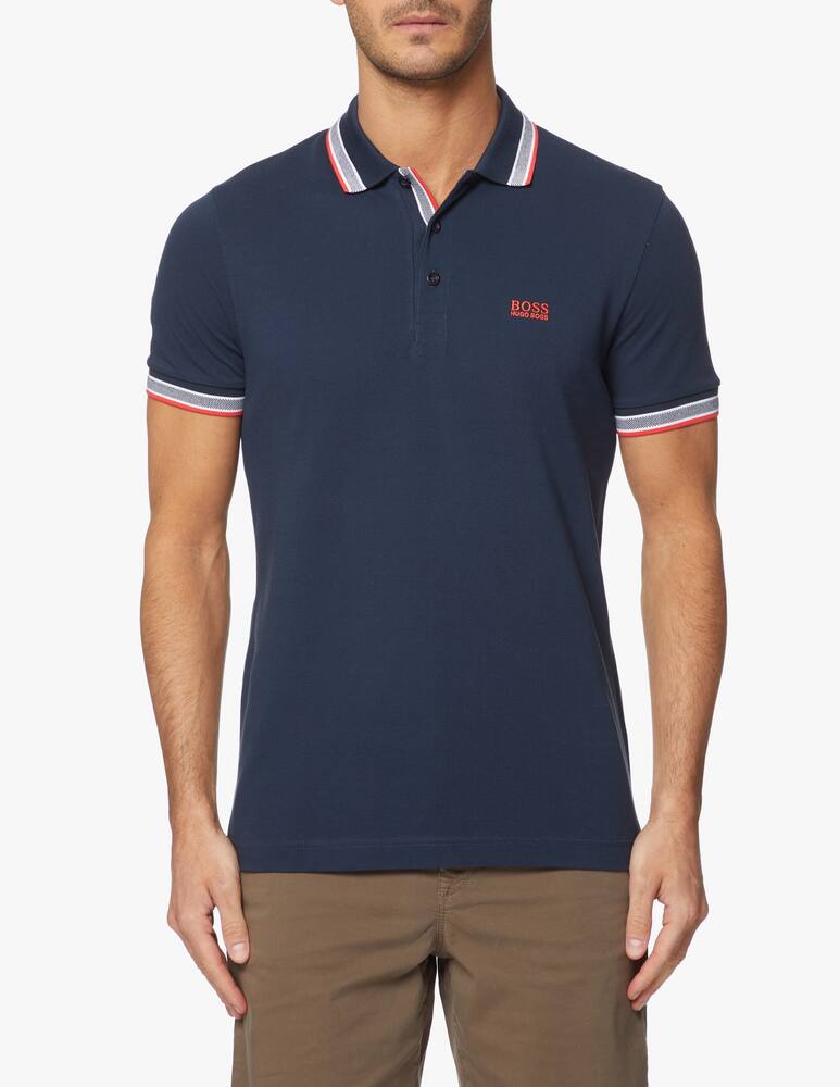 rinascente BOSS Contrast piquet polo shirt