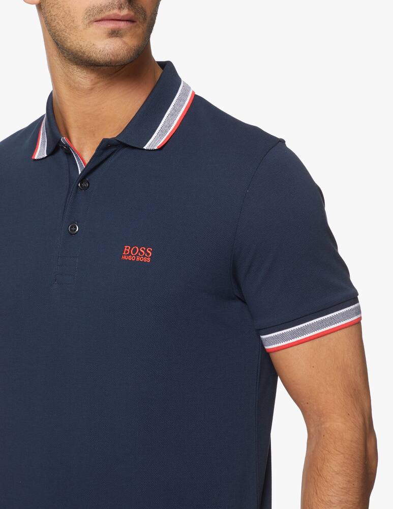 rinascente BOSS Contrast piquet polo shirt