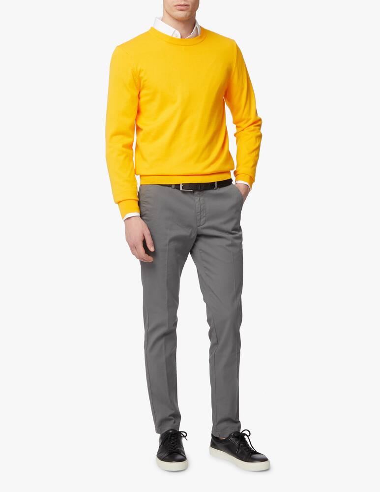 rinascente BOSS Maglia girocollo basic in cotone - giallo