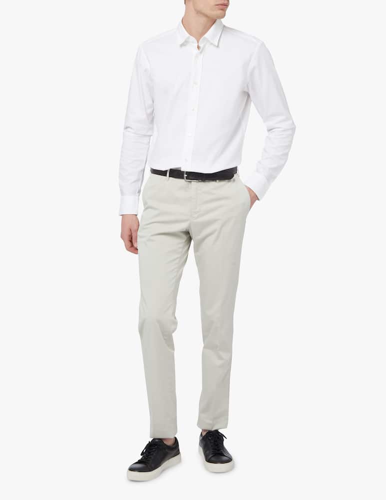 rinascente BOSS Camicia manica lunga reg cotone lavato - bianco