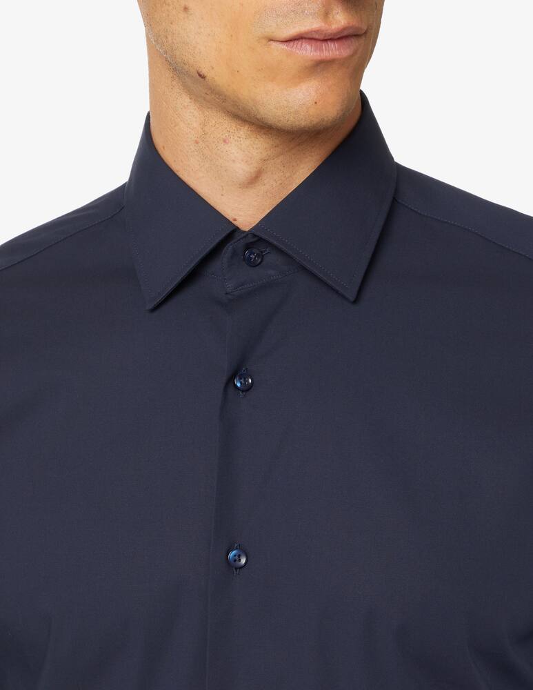 rinascente BOSS Stretch popeline cotton shirt - Blue