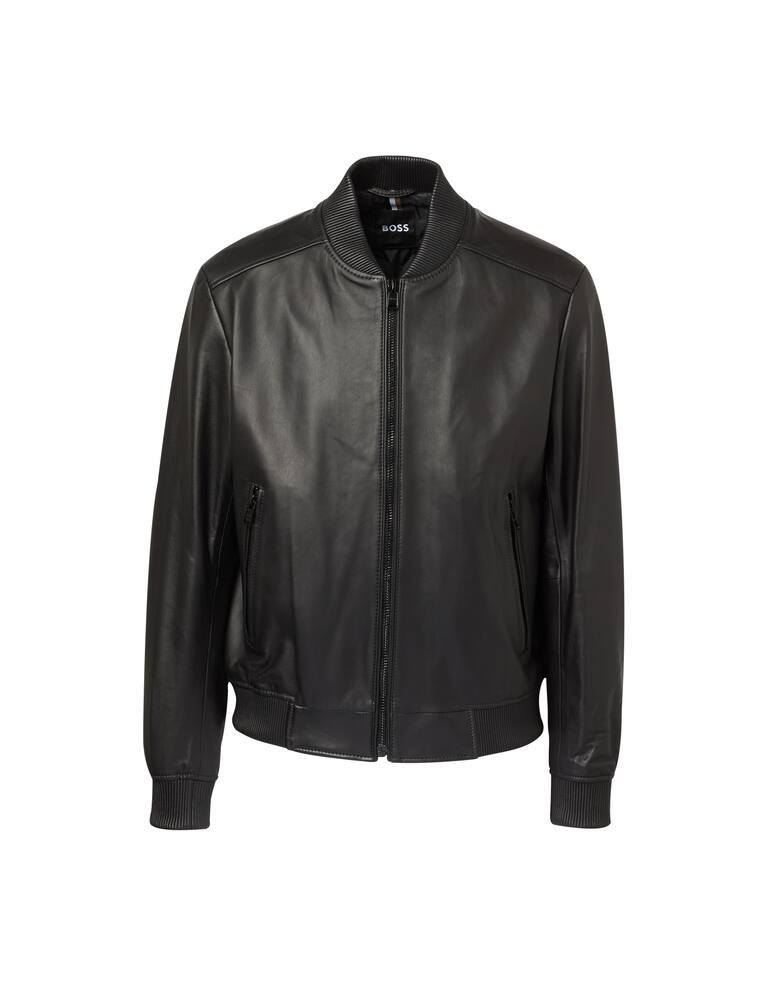 rinascente BOSS Bomber pelle - nero