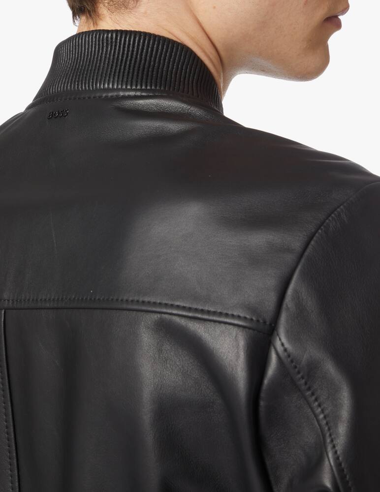 rinascente BOSS Bomber pelle - nero