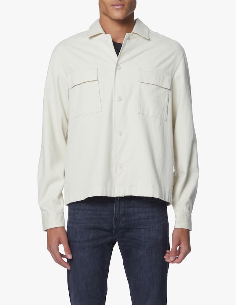 BOSS Relaxed twill pocket overshirt - white - picture 1 BOSS Relaxed twill pocket overshirt - white - picture 1