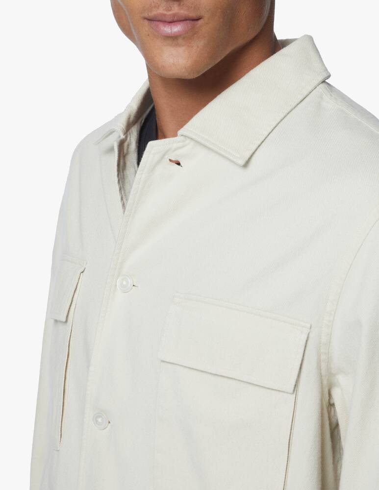 BOSS Relaxed twill pocket overshirt - white - picture 4 BOSS Relaxed twill pocket overshirt - white - picture 4