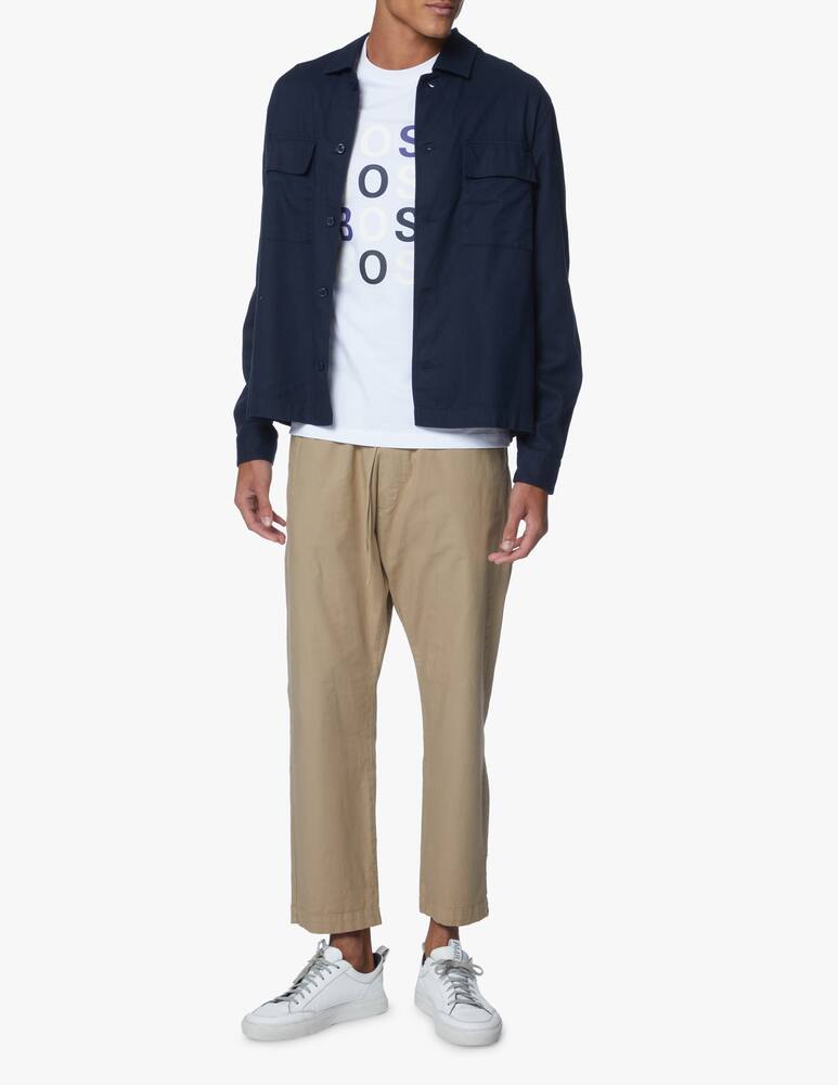 rinascente BOSS Overshirt relaxed twill tasche - blu