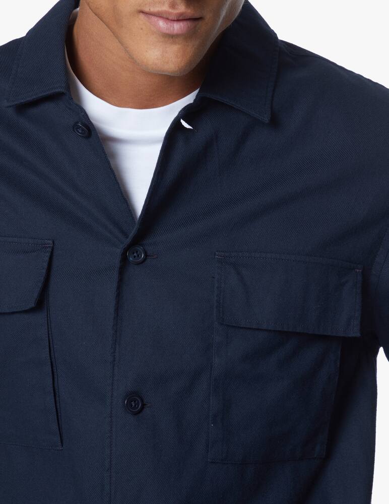 rinascente BOSS Overshirt relaxed twill tasche - blu