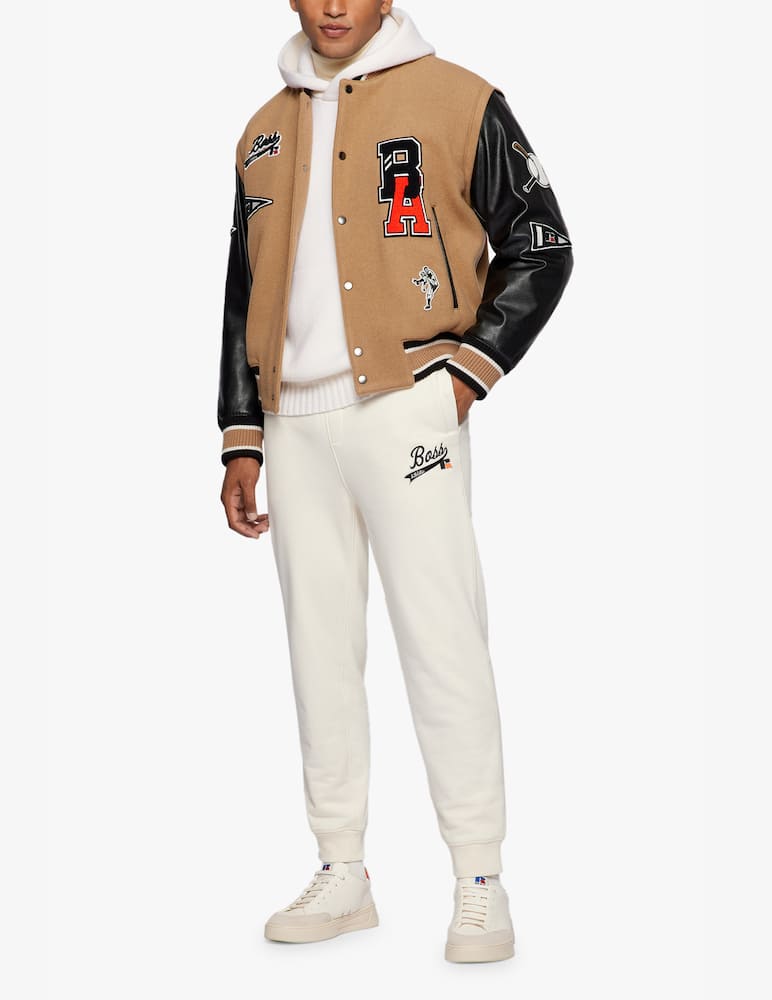 rinascente BOSS Carsity russell athletic bomber jacket - beige