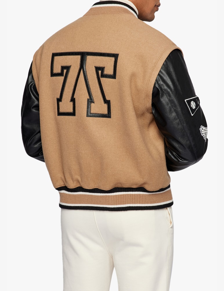 BOSS Carsity russell athletic bomber jacket - beige - picture 4 BOSS Carsity russell athletic bomber jacket - beige - picture 4