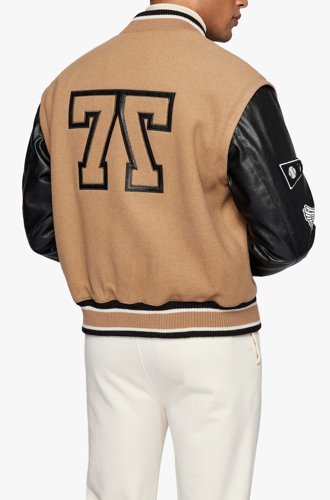 BOSS Carsity russell athletic bomber jacket - beige - picture 5 BOSS Carsity russell athletic bomber jacket - beige - picture 5