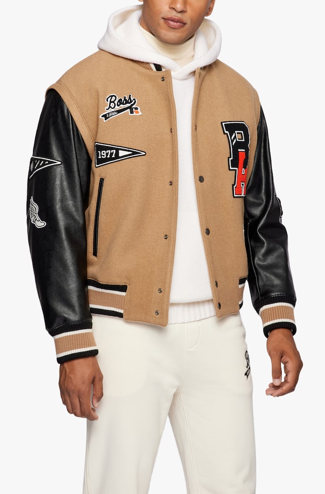 BOSS Carsity russell athletic bomber jacket - beige - picture 7 BOSS Carsity russell athletic bomber jacket - beige - picture 7
