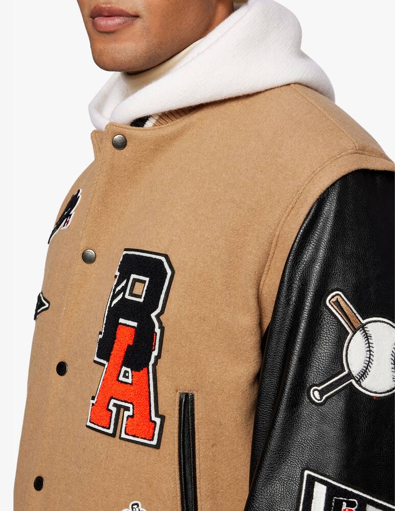 rinascente BOSS Carsity russell athletic bomber jacket - beige