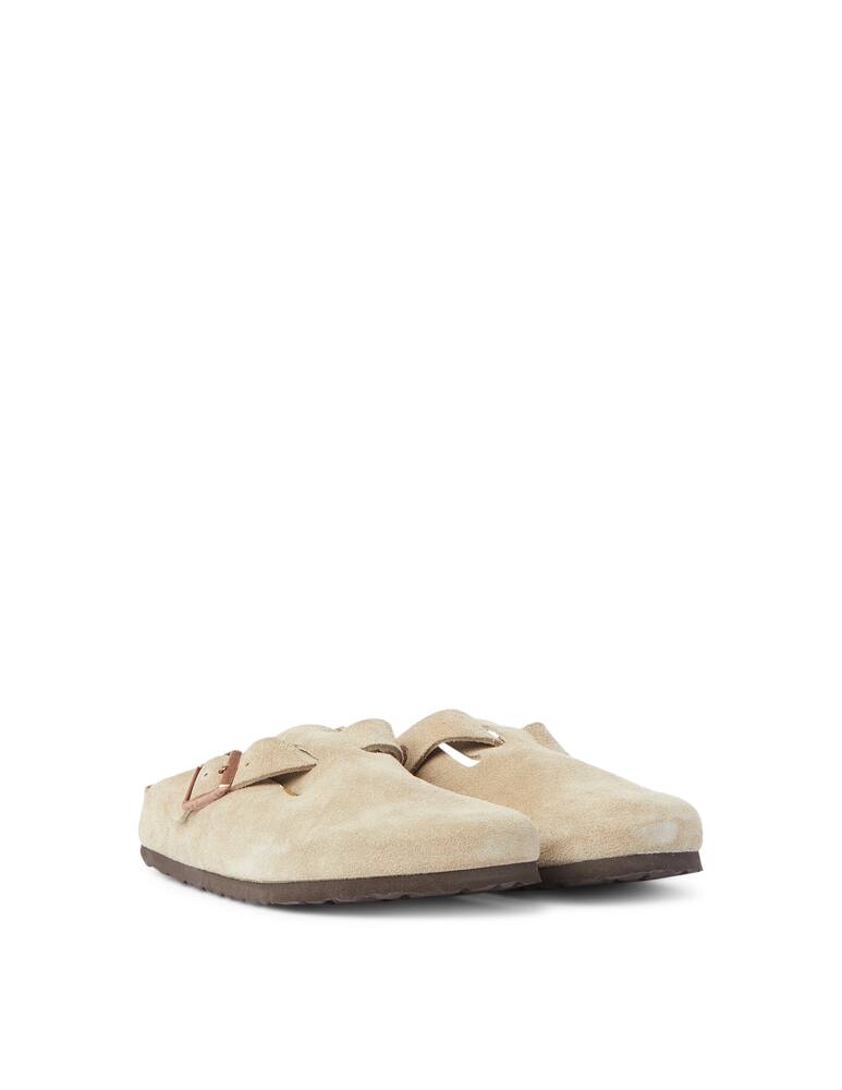 rinascente Birkenstock Suede boston sandals - grey