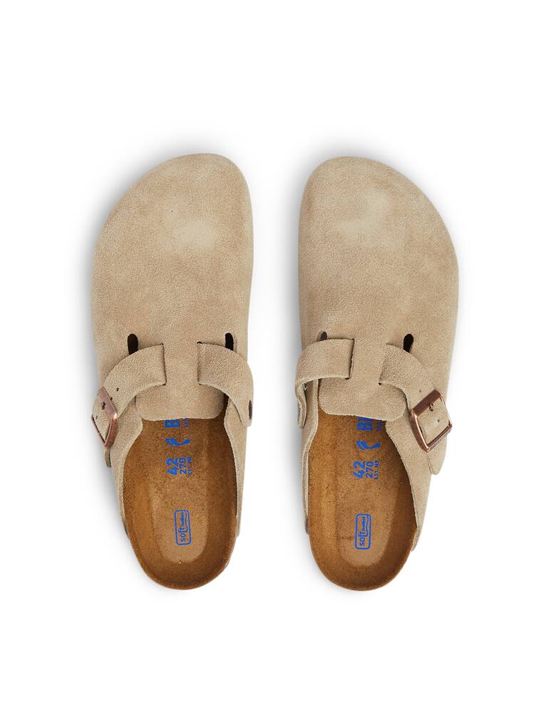 rinascente Birkenstock Suede boston sandals - grey