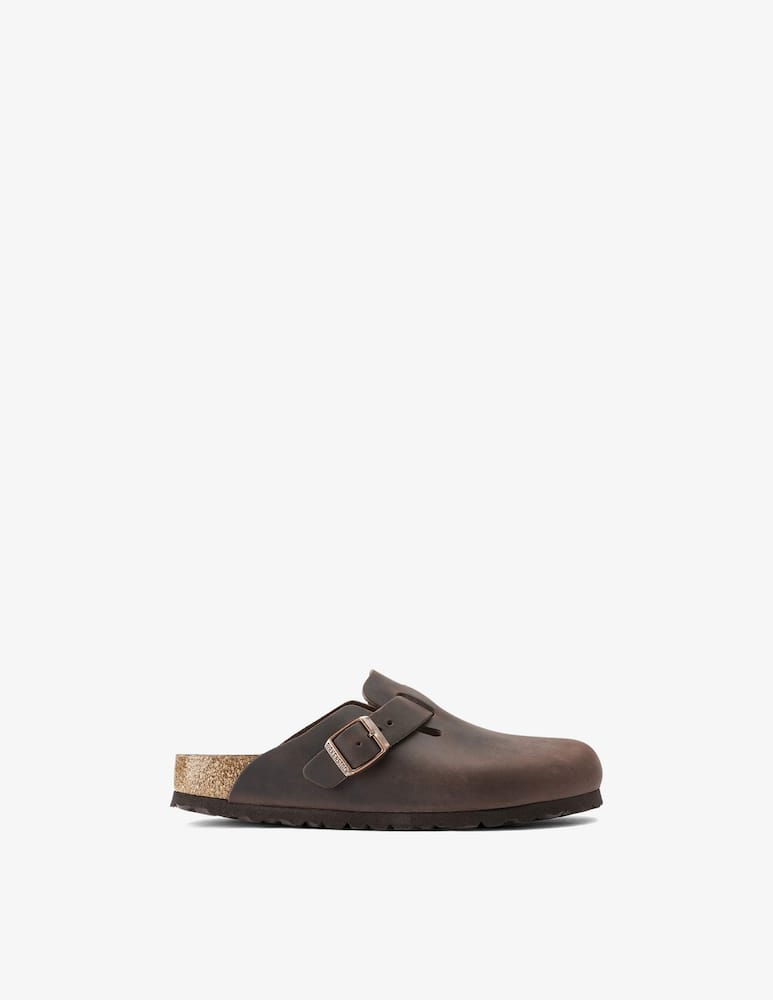 rinascente Birkenstock Boston oiled leather clogs