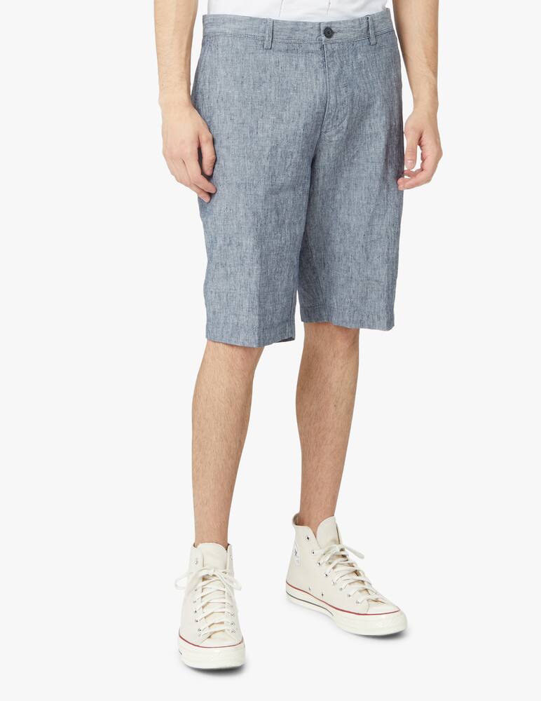 rinascente BOSS Bermuda lino tinto filo - blu