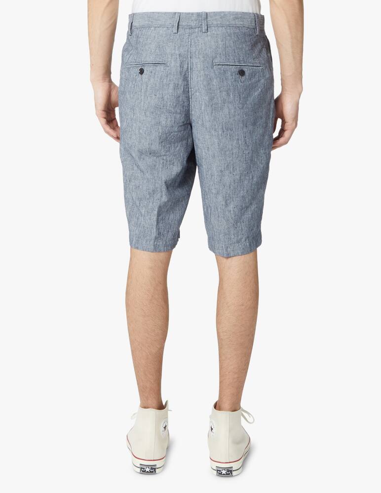 rinascente BOSS Bermuda lino tinto filo - blu