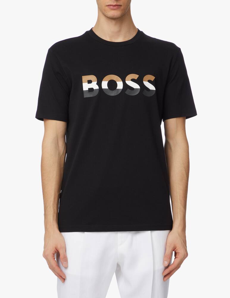 BOSS Maglietta manica corta logo boss - nero - immagine 1 BOSS Maglietta manica corta logo boss - nero - immagine 1